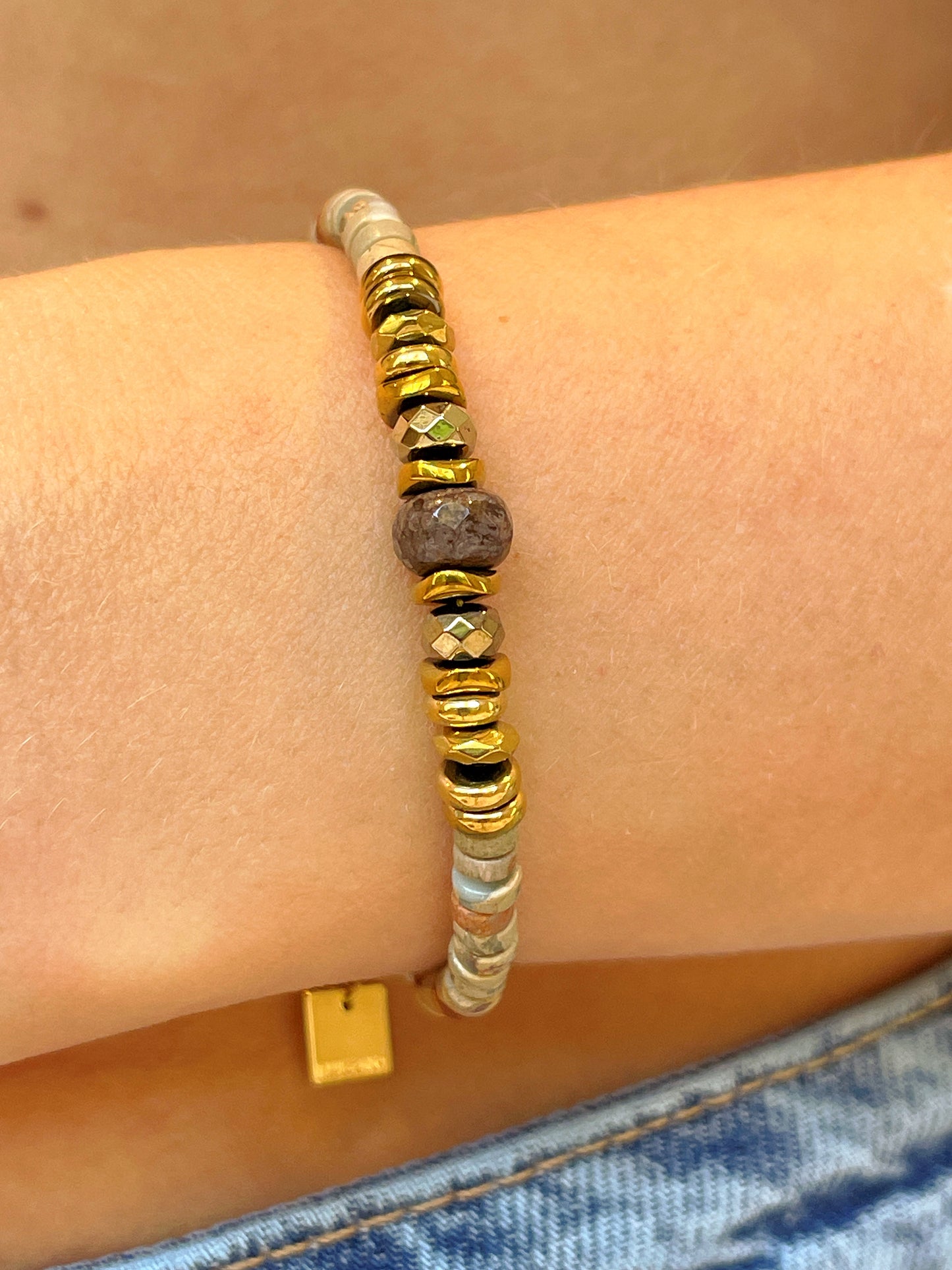 Bracelet JAJA - Jaspe aqua terra