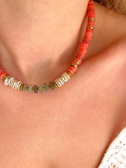 Collier THELMA - Corail