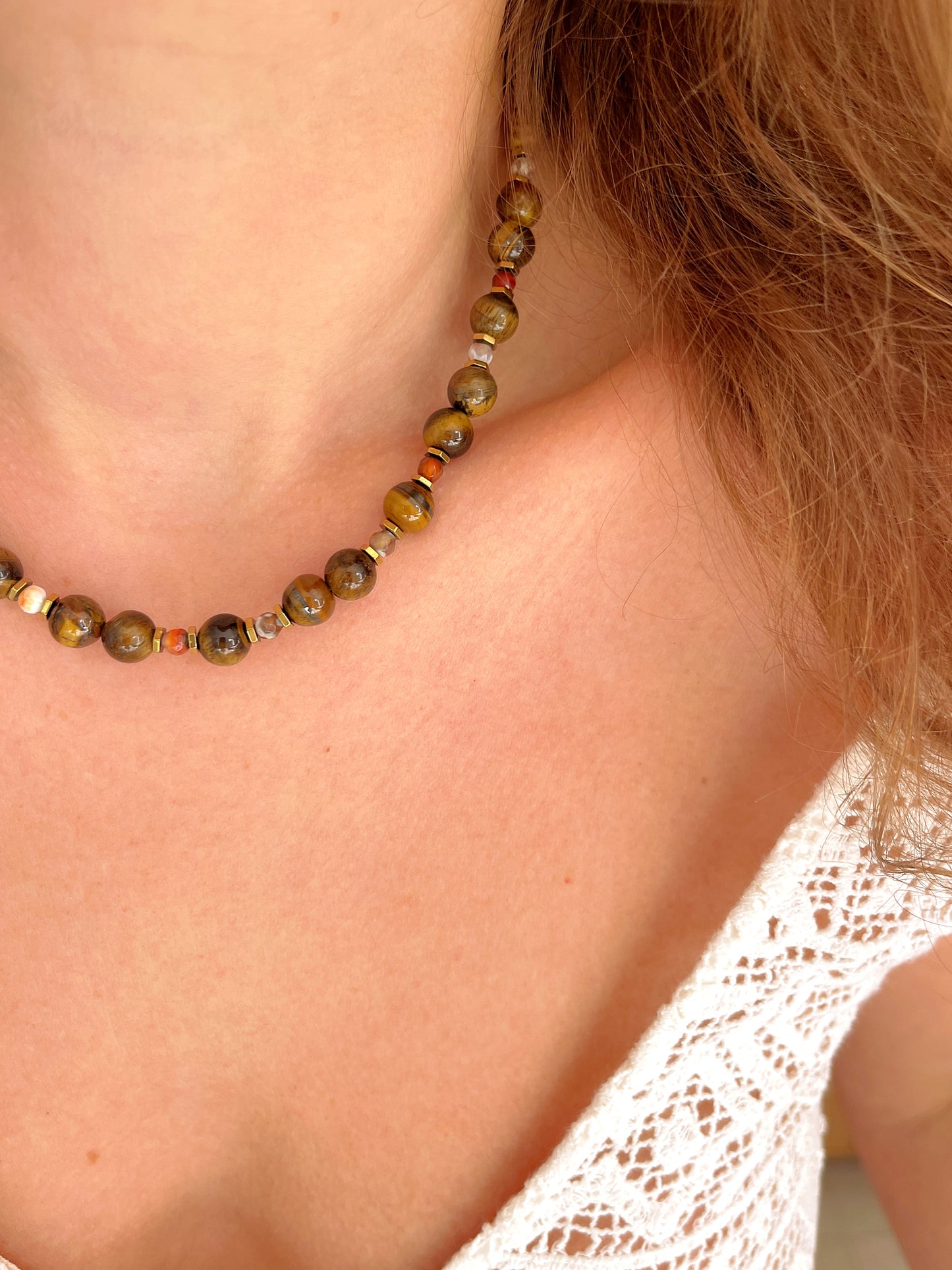 Collier URIS - Oeil de tigre