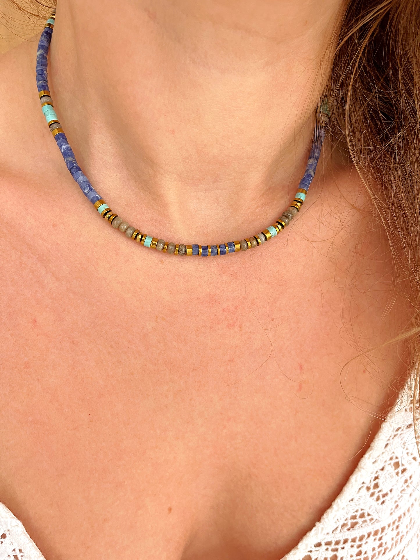 Collier SILAS - Sodalite