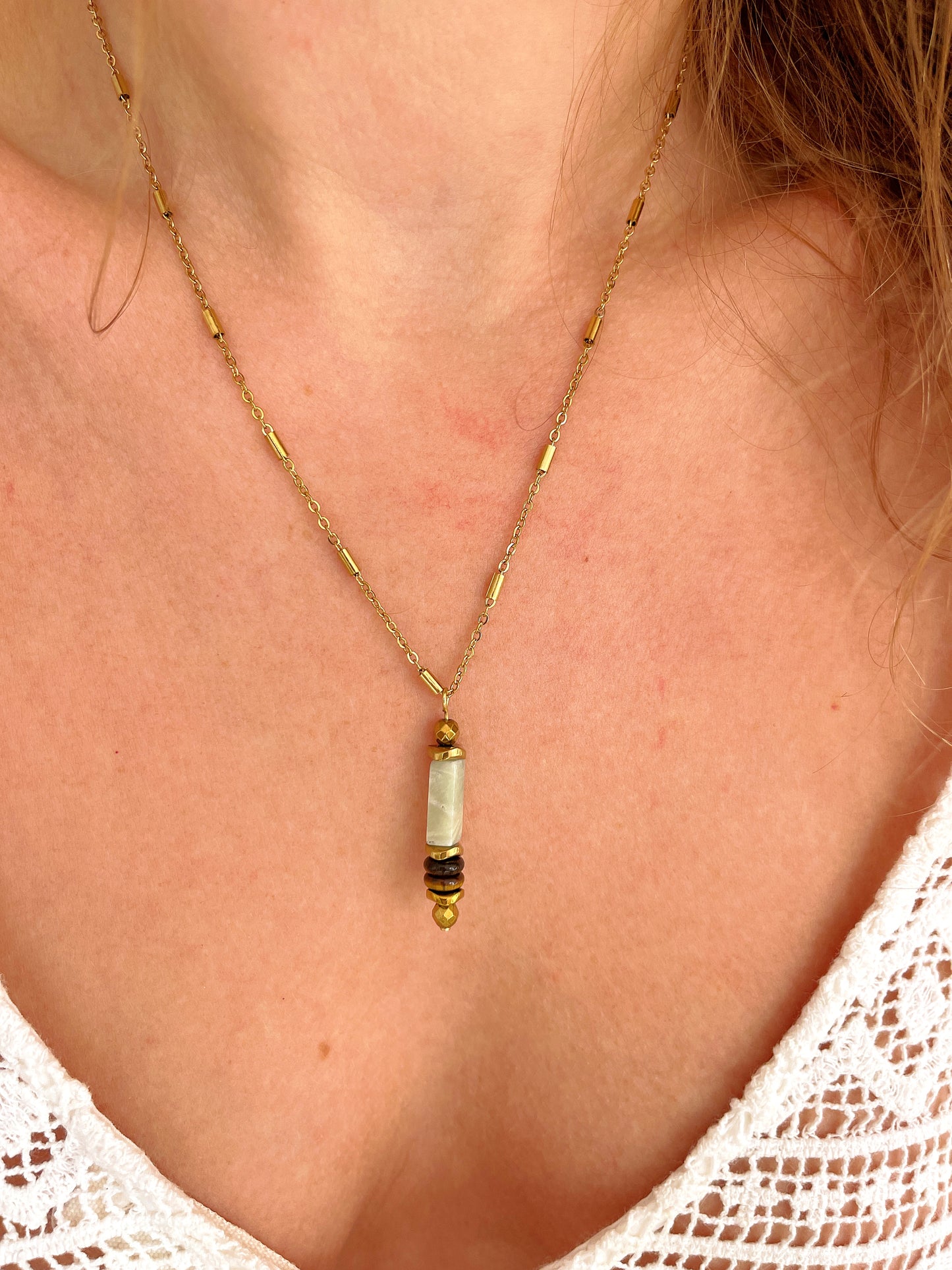 Collier LORETTE - Amazonite