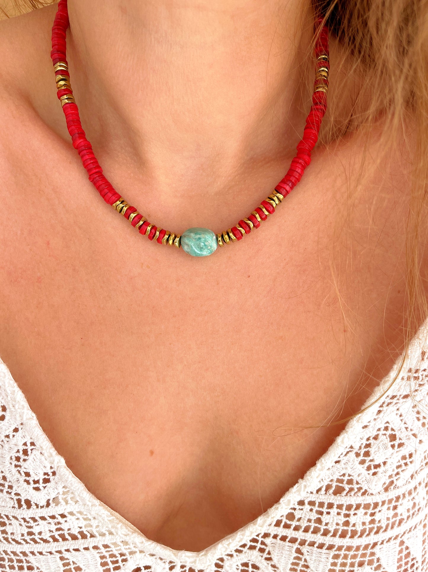 Collier UMA - Cerise