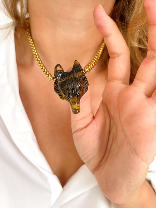 Collier ROCH - Oeil de tigre