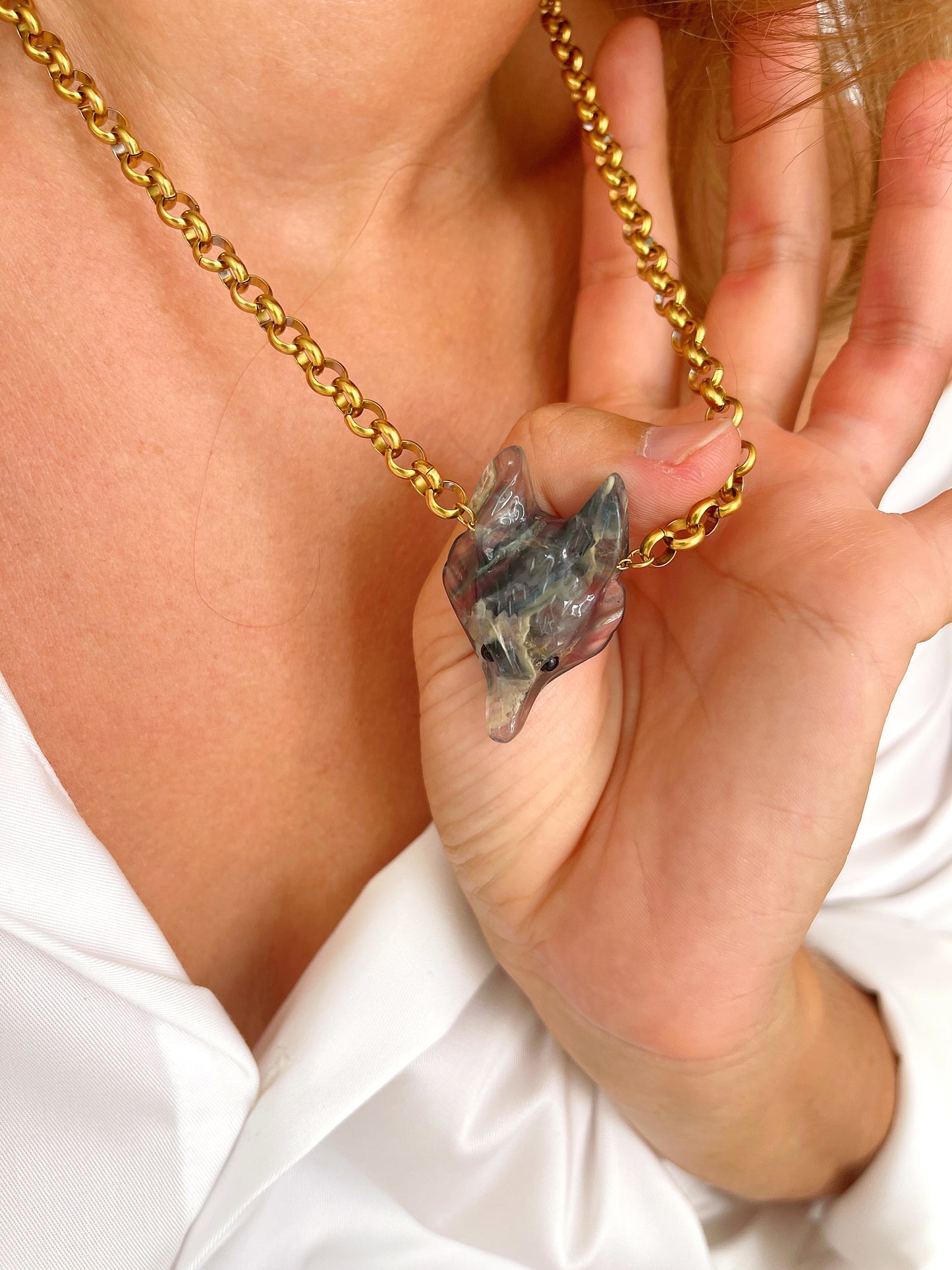 Collier ROCH - Fluorite