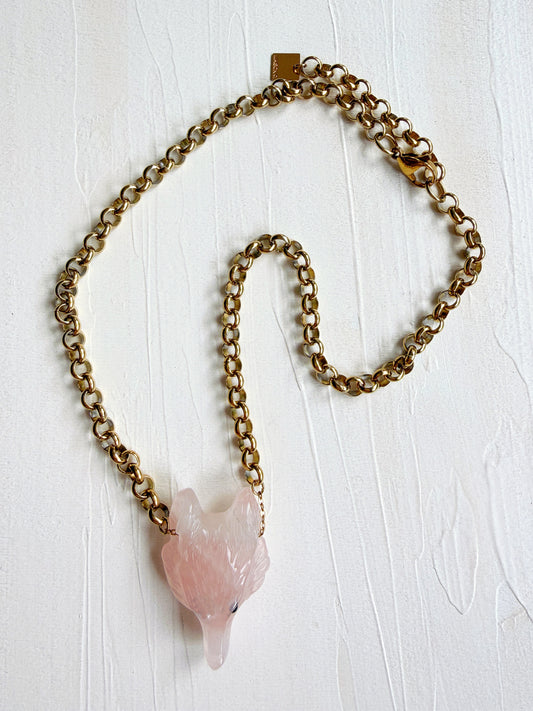 Collier ROCH - Quartz rose