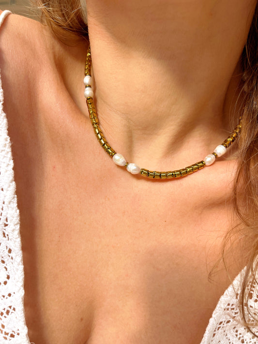 Collier URIEL - Perle d'eau douce