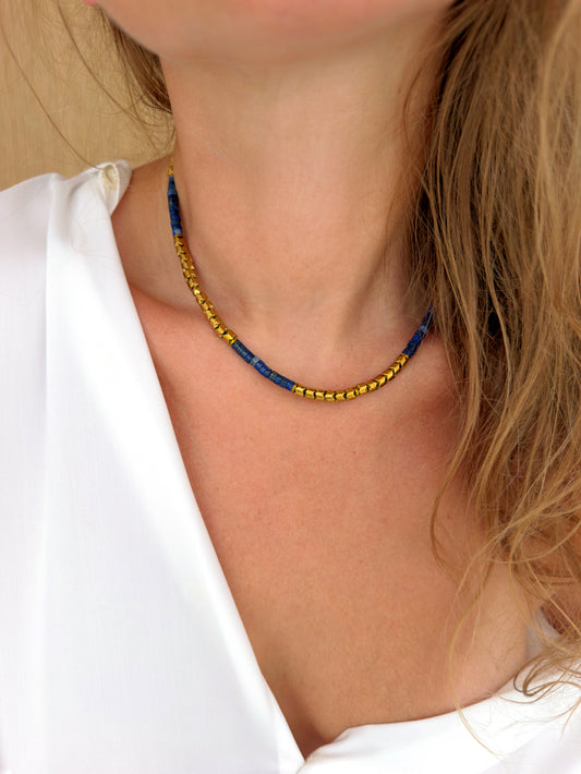 Collier URIEL - Lapis lazuli