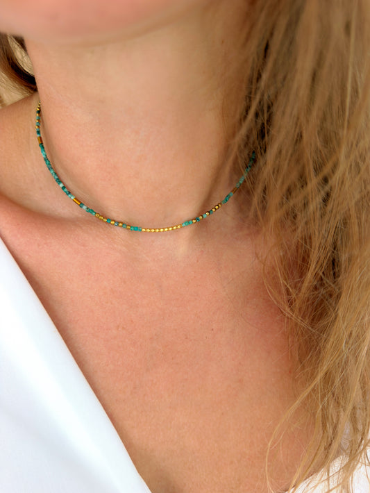 Collier VALTÉRI - Chrysocolle