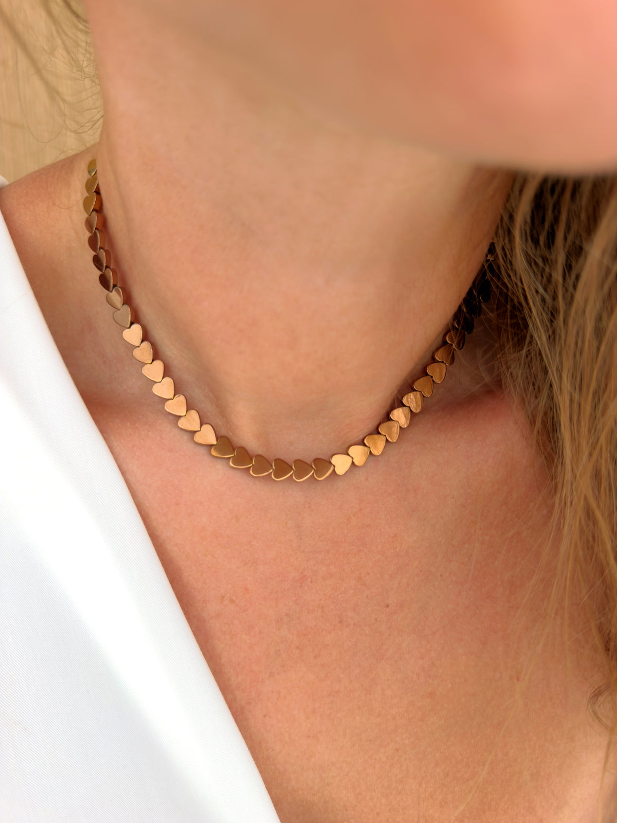 Collier LOVE - Cuivre