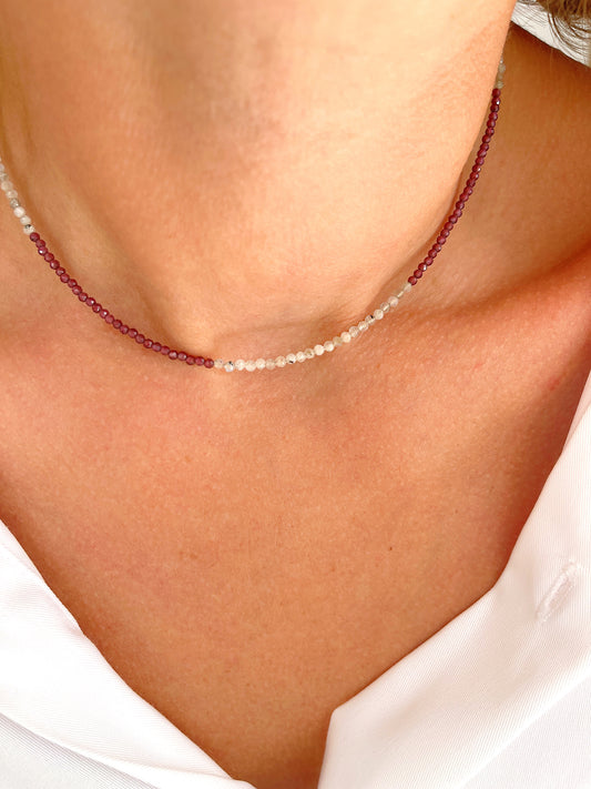 Collier RIO - grenat