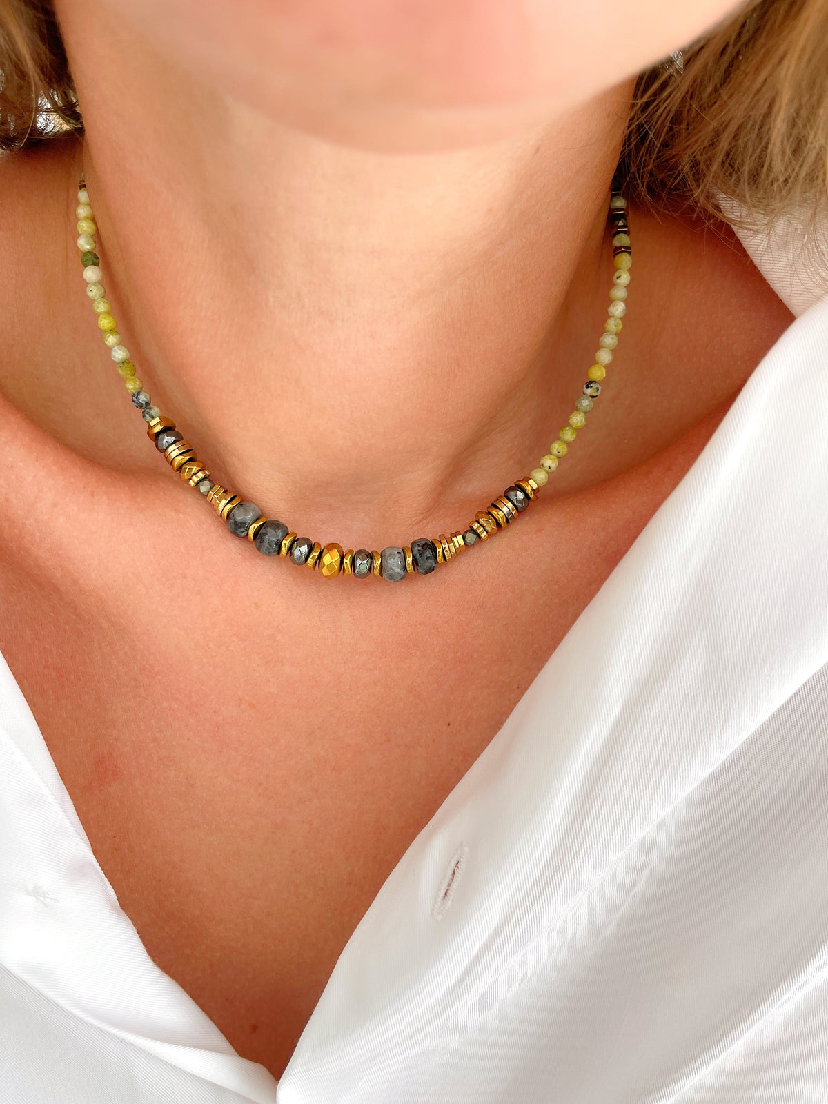 Collier RINGO - turquoise jaune