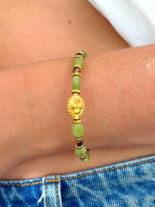 Bracelet TÉA - Jade verte