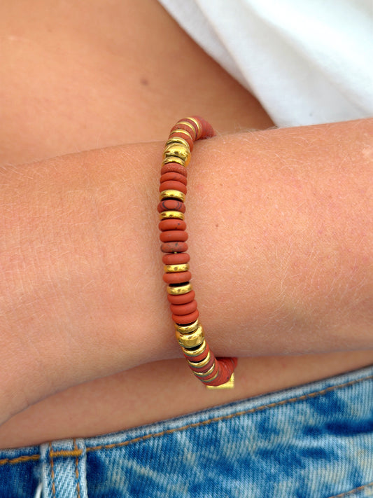 Bracelet VANDA - Jaspe rouge