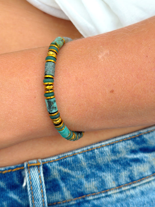 Bracelet VÉRANE - Turquoise africaine