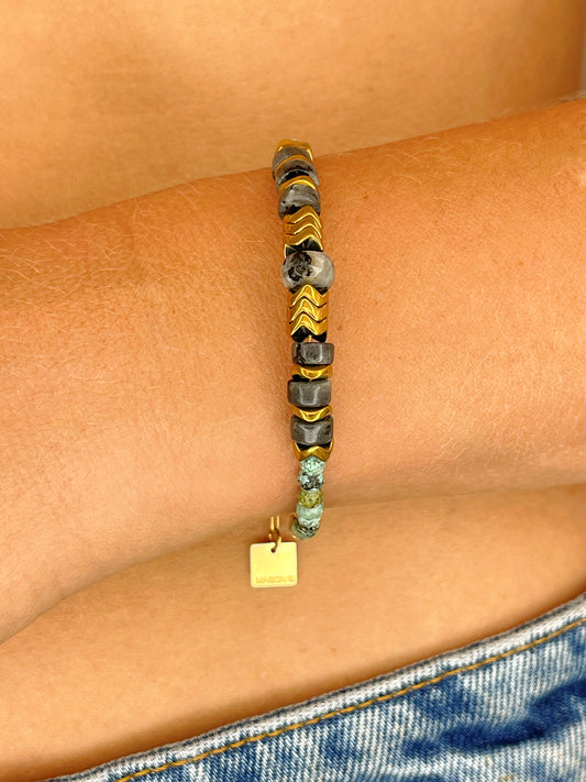 Bracelet OUMA - Turquoise africaine