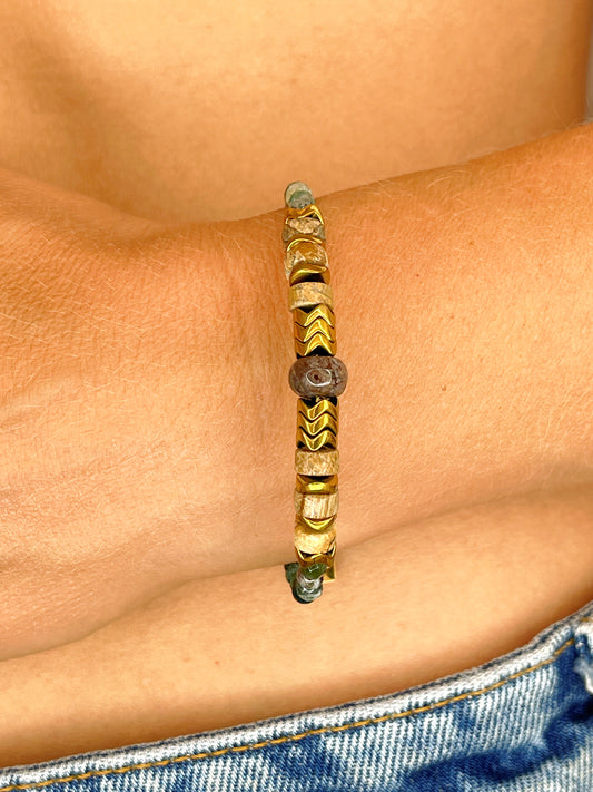 Bracelet OUMA - Agate indienne