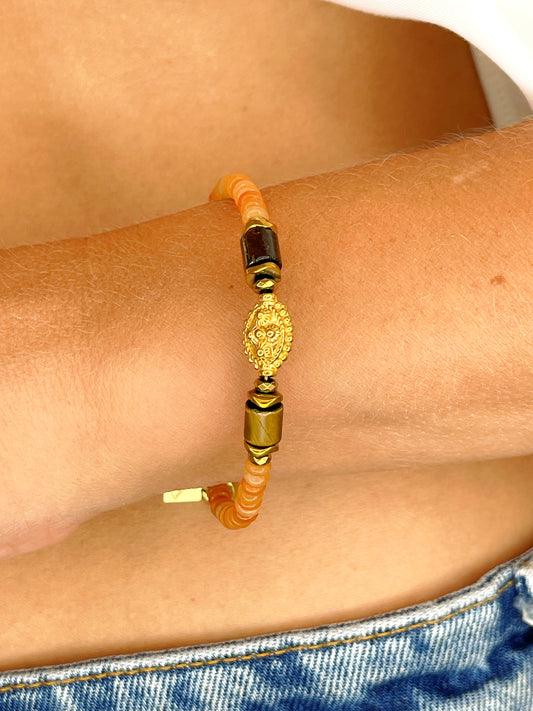 Bracelet THAN - Aventurine rouge