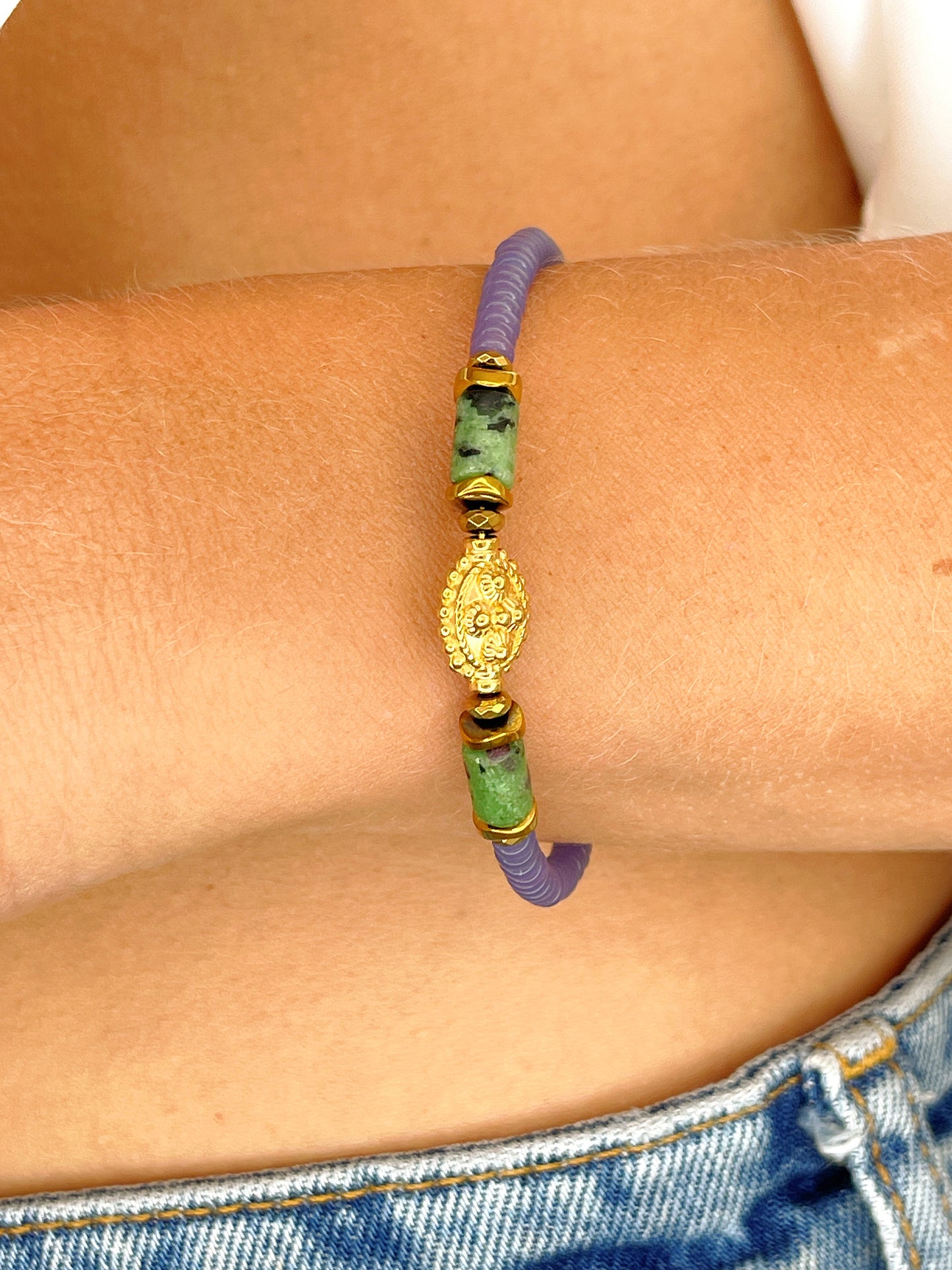 Bracelet THAN - Jade mauve