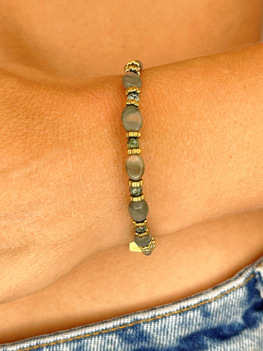 Bracelet TEA - Jaspe zèbre