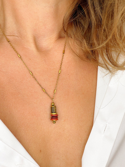 Collier LORETTE - Oeil de tigre