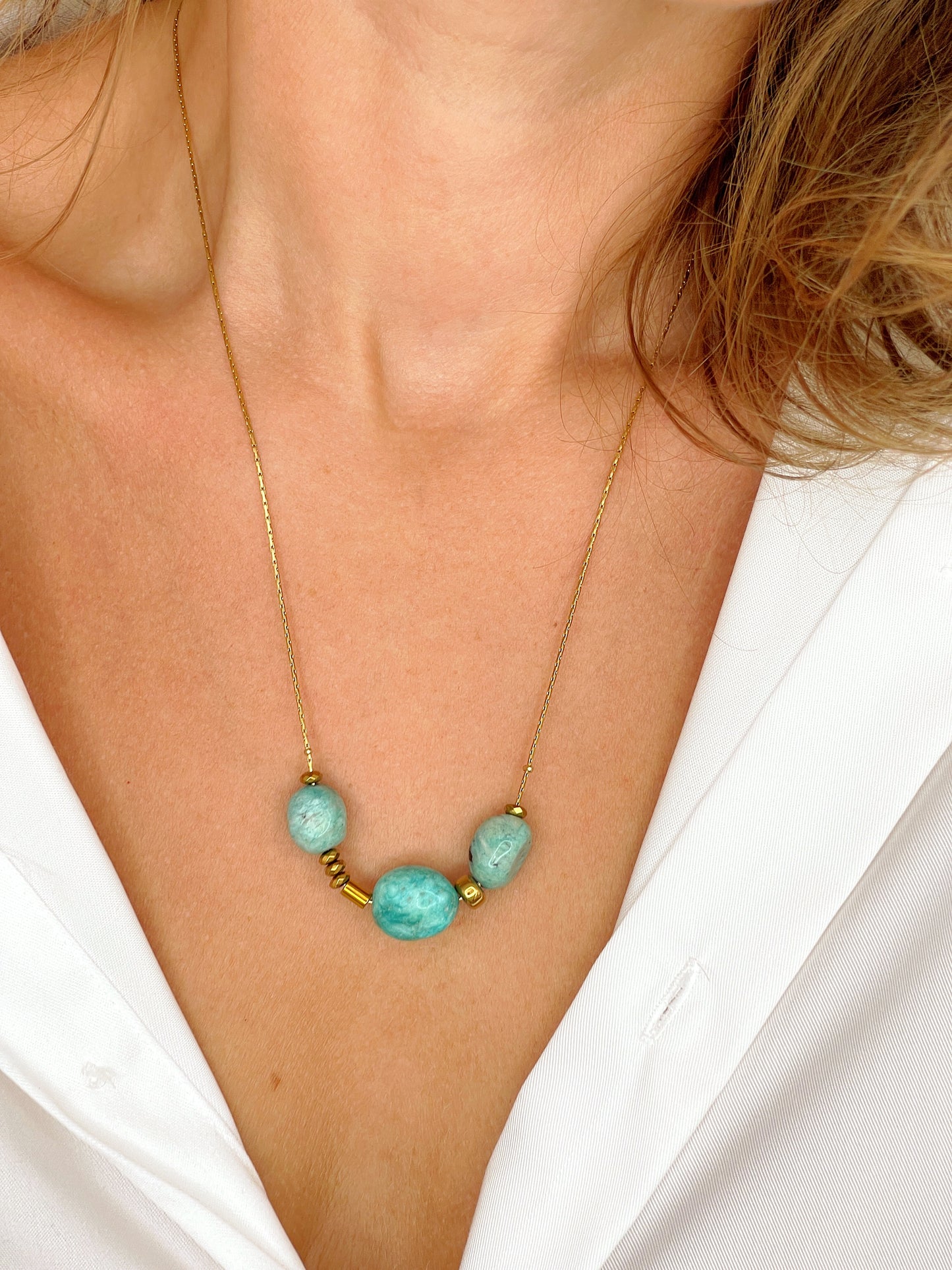 Collier TYAGONA - Amazonite