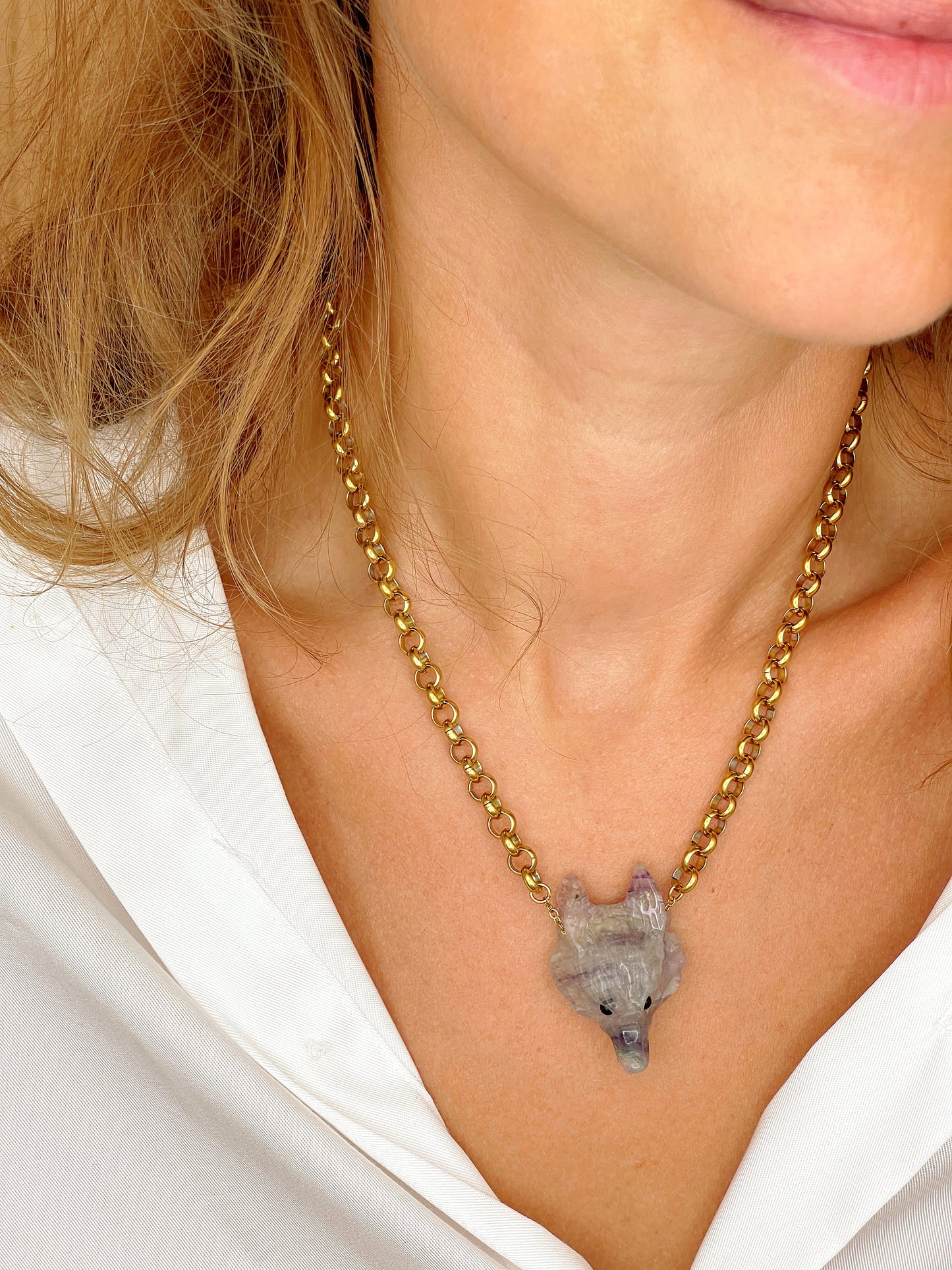 Collier ROCH - Fluorite