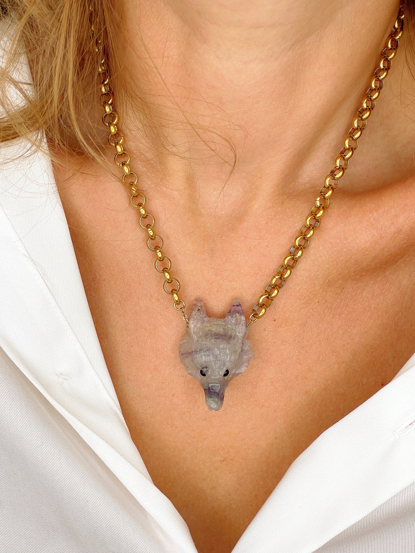 Collier ROCH - Fluorite