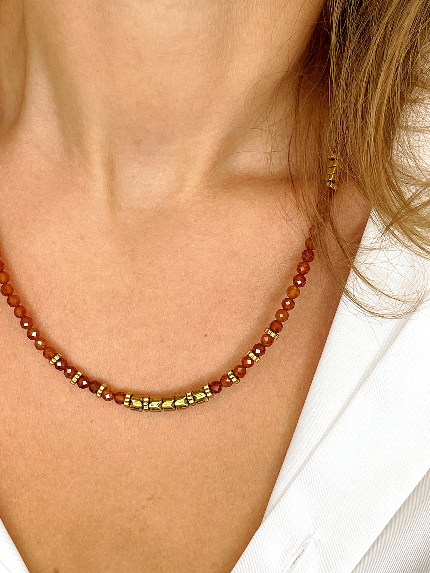 Collier TANGUY - Grenat