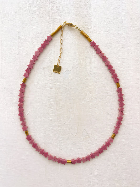 Collier TITO - Rhodonite