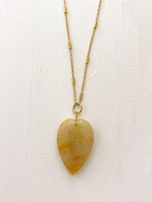 Collier SIXTINE - Aventurine jaune