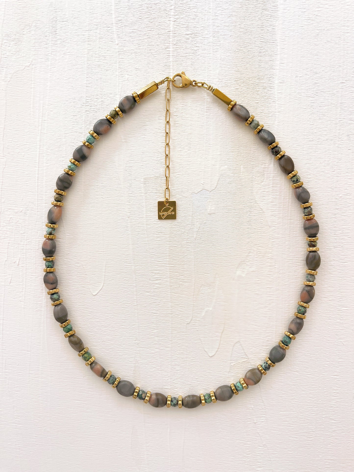 Collier TALINE - Jaspe zèbre