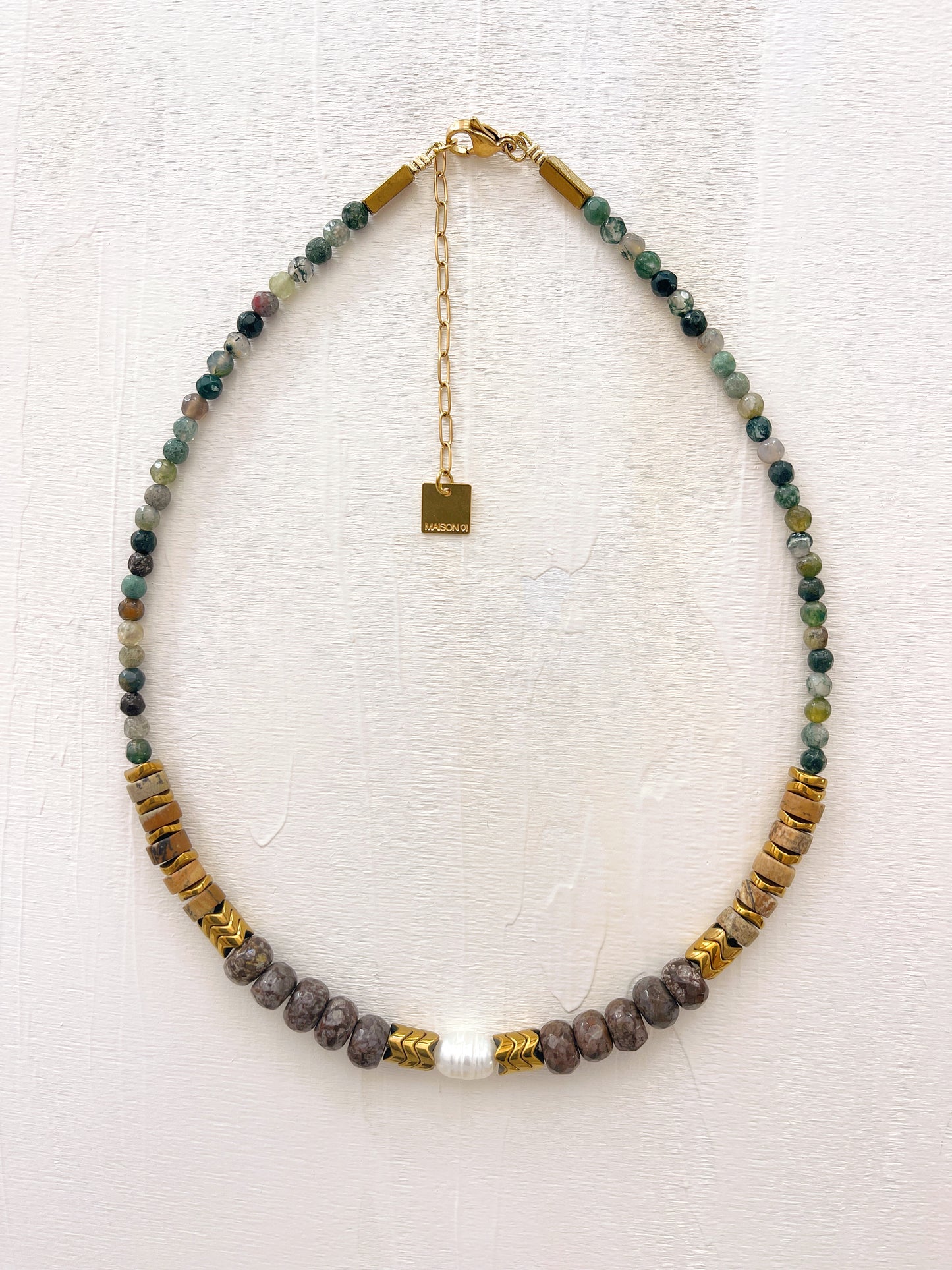 Collier OCTAVE - Agate indienne