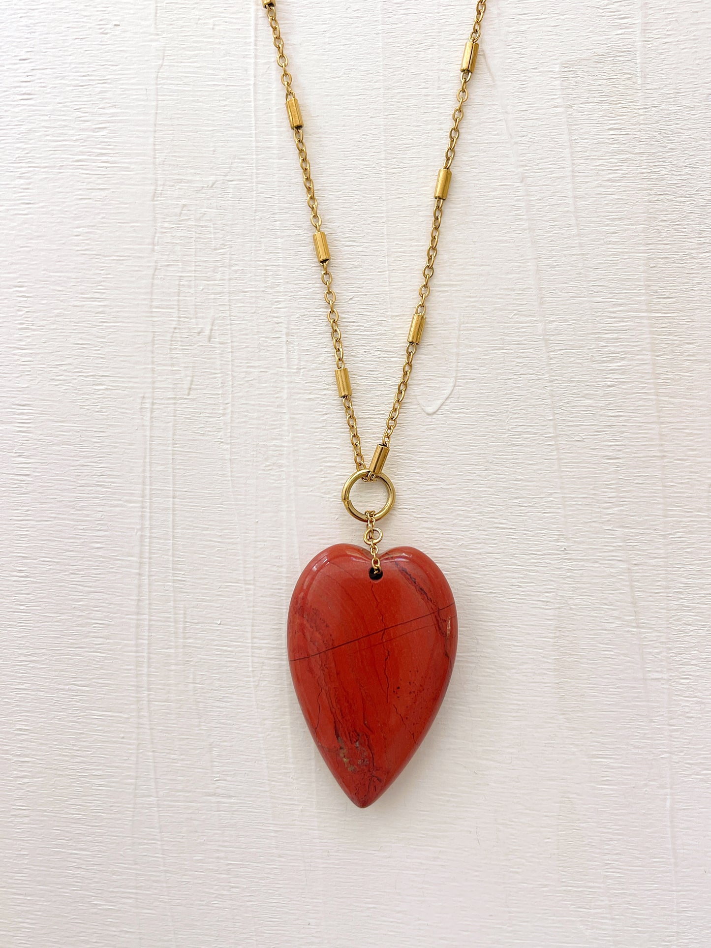 Collier SIXTINE - Jaspe rouge