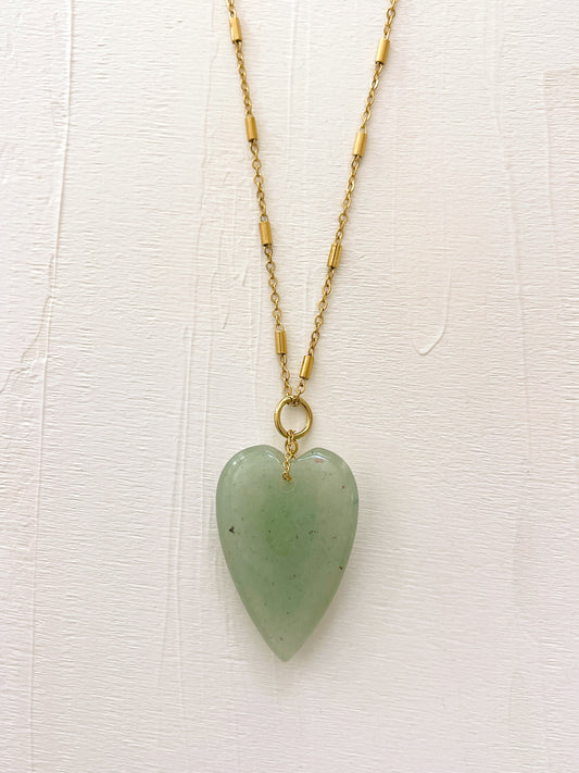 Collier SIXTINE - Aventurine verte