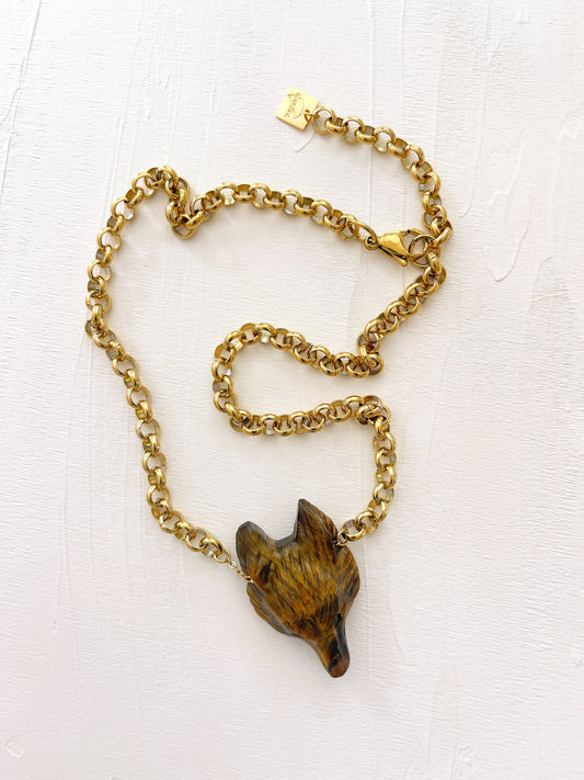 Collier ROCH - Oeil de tigre