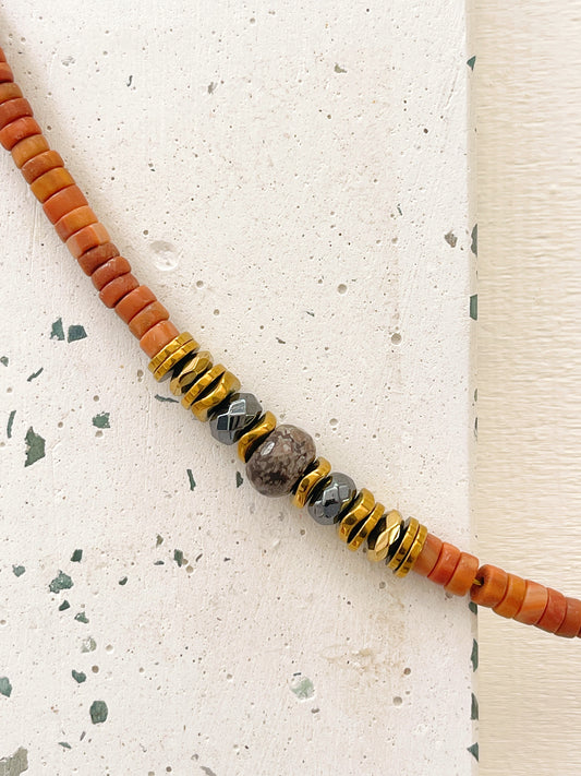 Bracelet JAJA - Rhodonite caramel