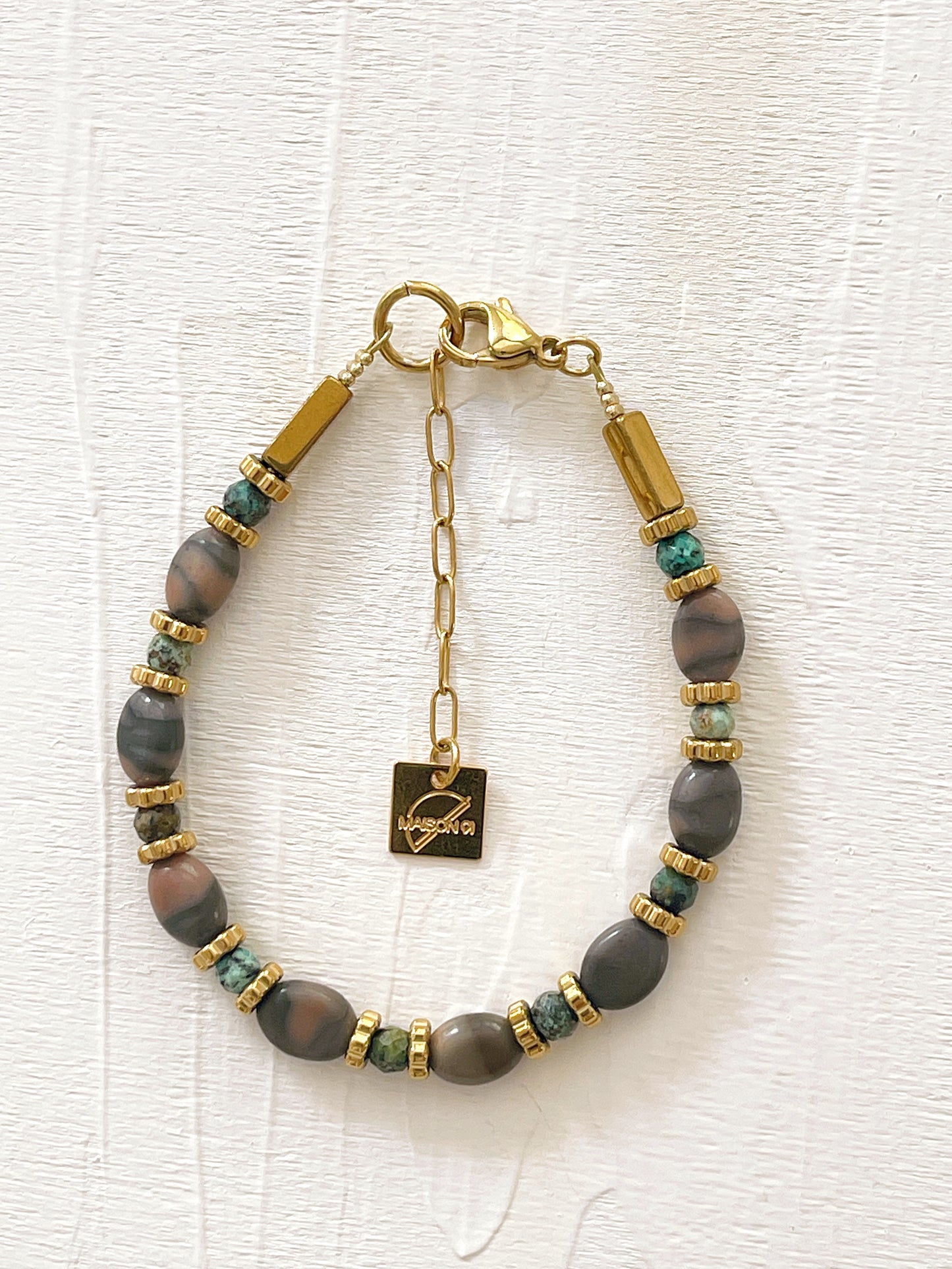 Bracelet TEA - Jaspe zèbre