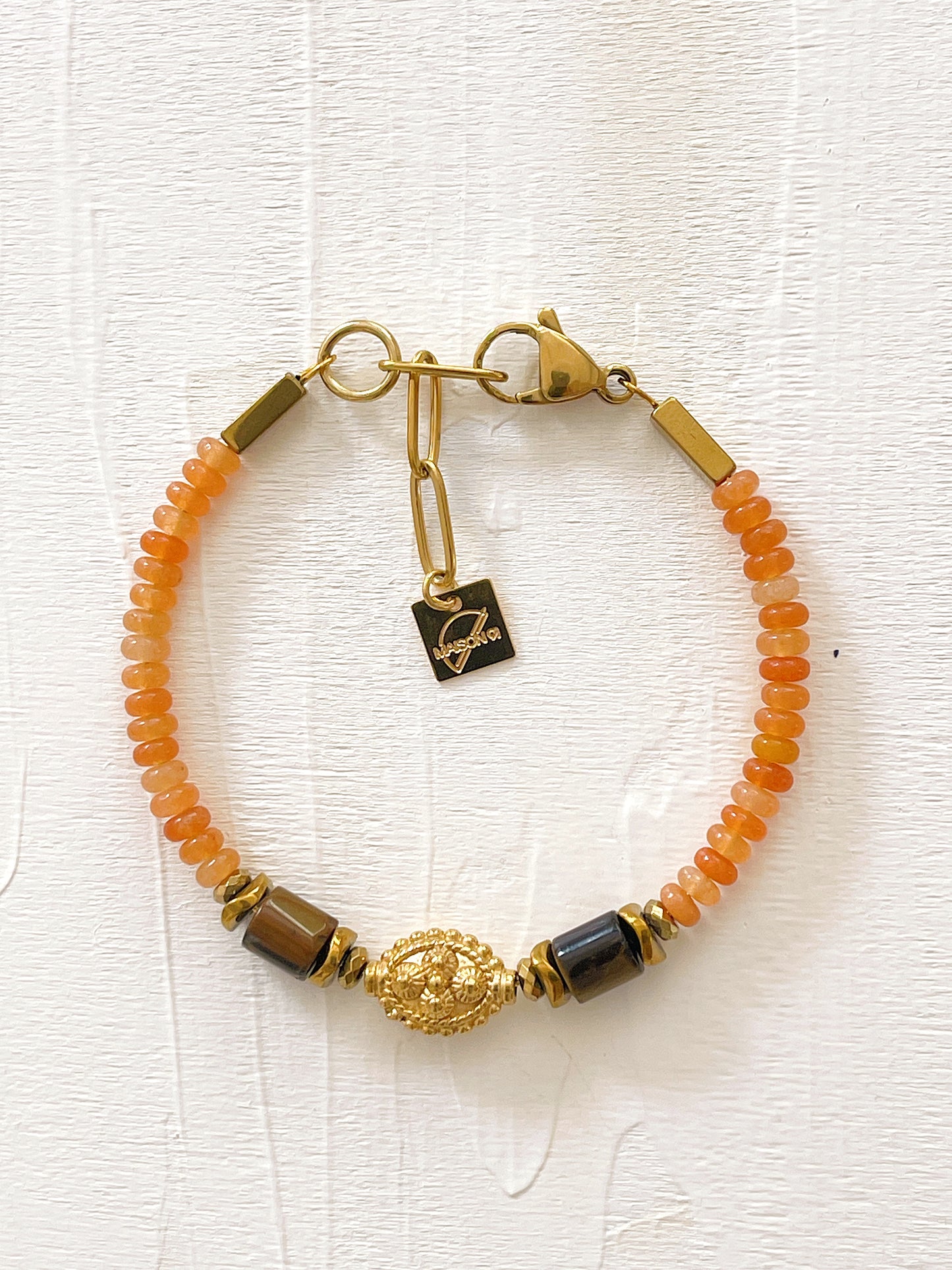 Bracelet THAN - Aventurine rouge