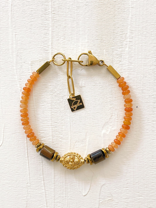 Bracelet THAN - Aventurine rouge