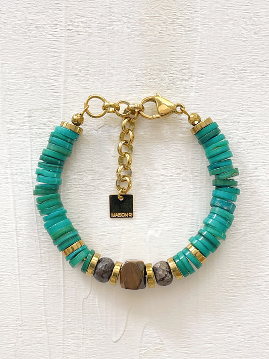 Bracelet TOINON - Emeraude