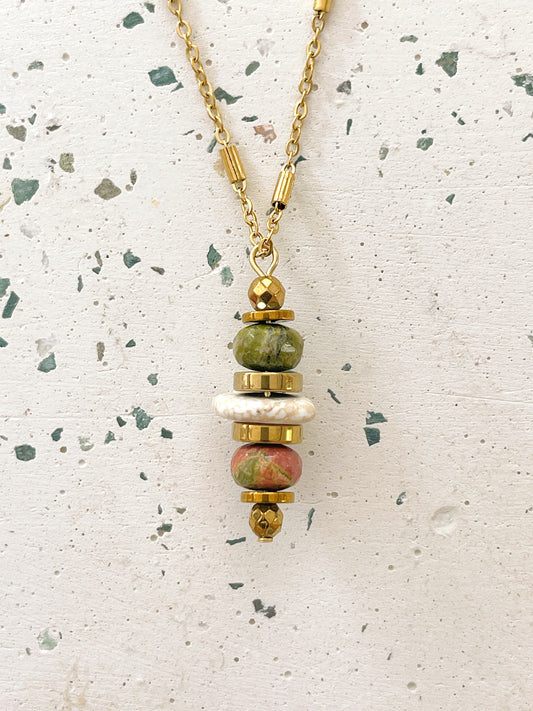 Collier LORETTE - Magnésite