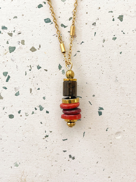 Collier LORETTE - Oeil de tigre