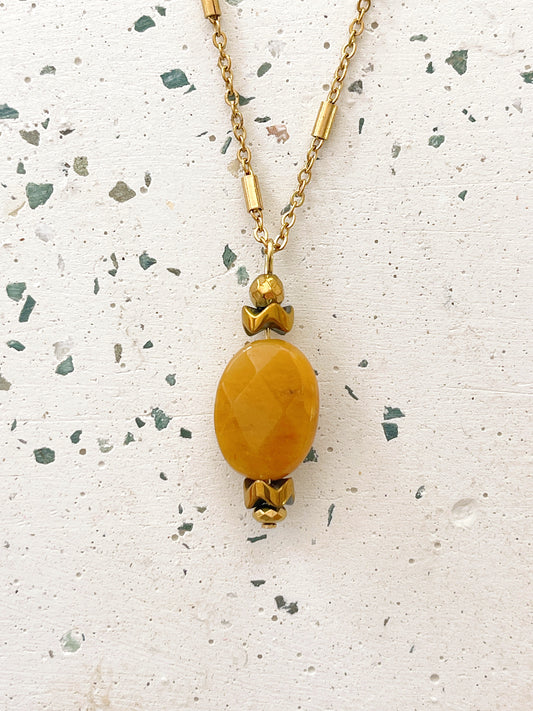 Collier LORETTE - Jade topaze