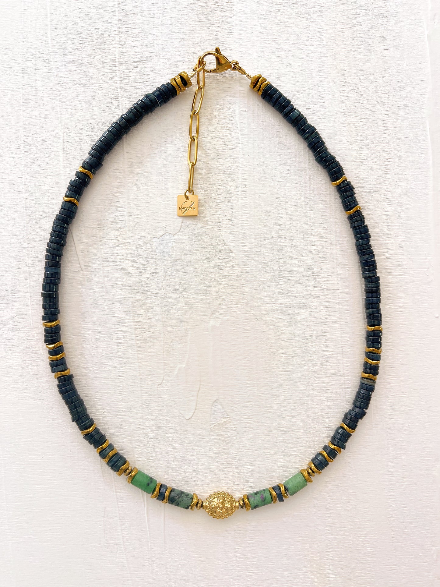 Collier TOSCANE - Rubis zoïsite