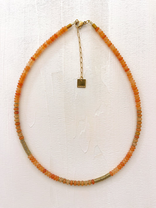 Collier TONIO - Aventurine rouge