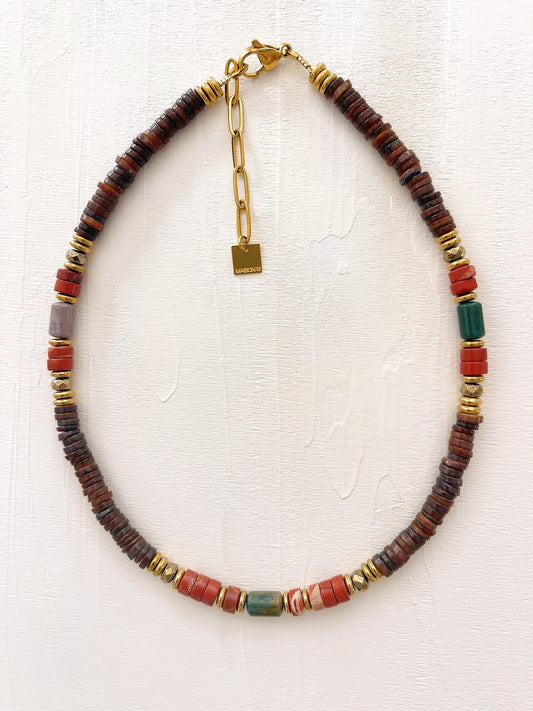 Collier TONY - Agate indienne