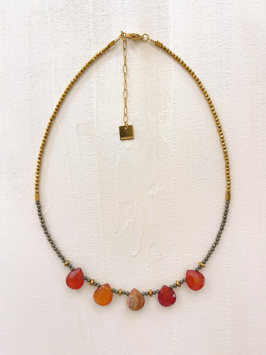 Collier OLIVIA - Cornaline