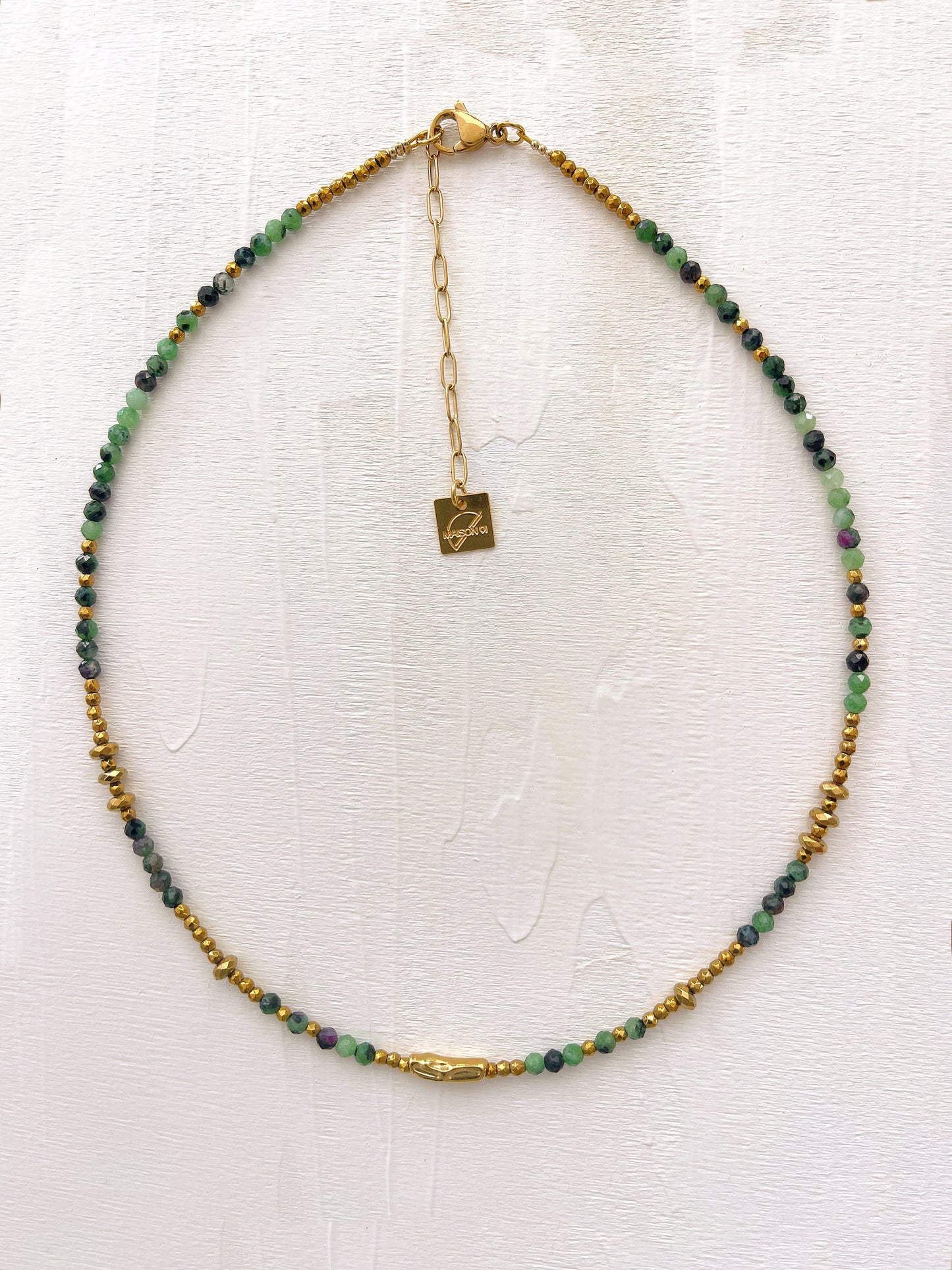 Collier THAIS - Rubis zoïsite