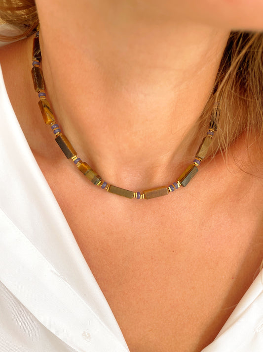 Collier THEOPHILE - Oeil de tigre