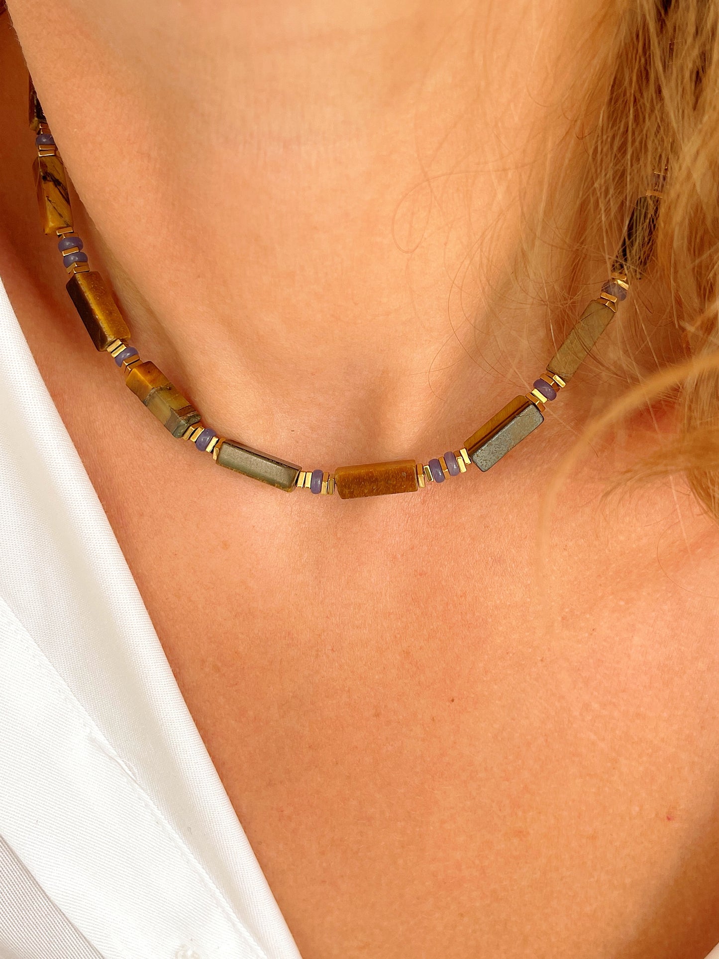 Collier THEOPHILE - Oeil de tigre